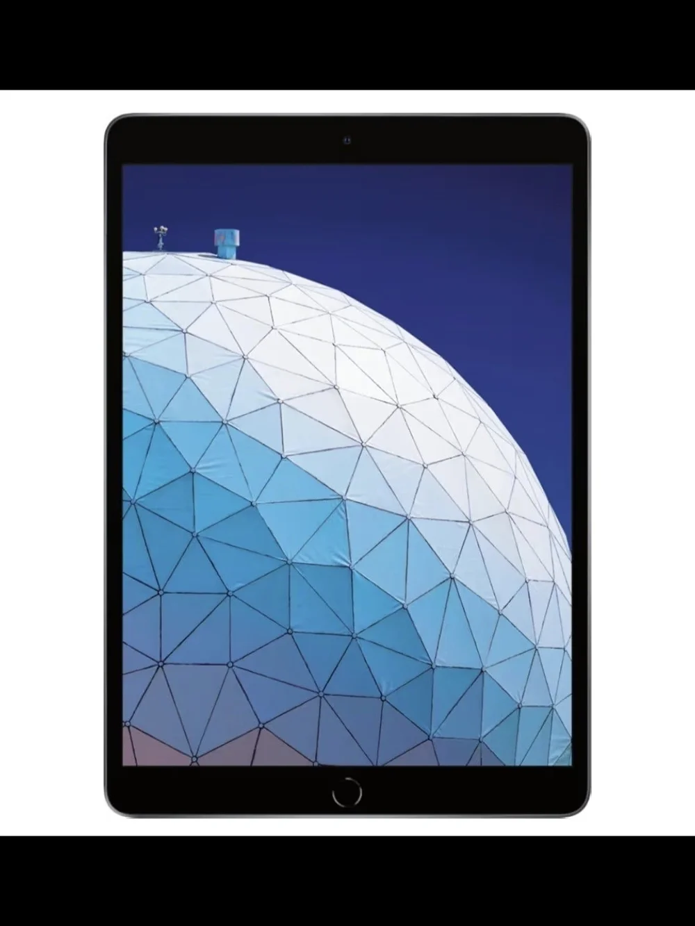 Apple iPad in Space Gray and Black Front - 10.2